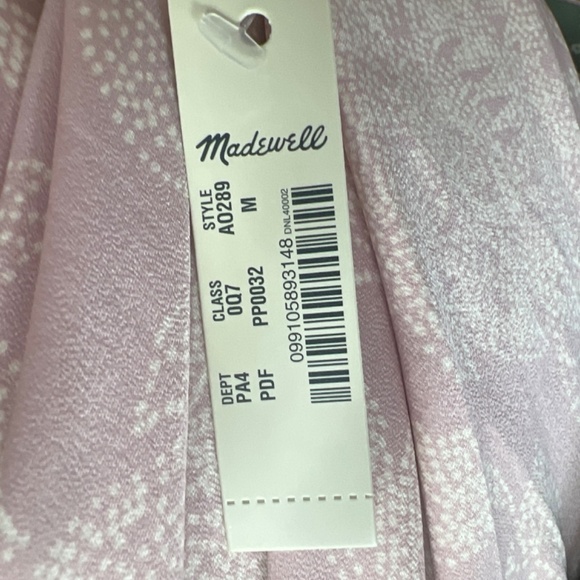 Madewell Crepe Cami wrap dress in Pindot Blooms size M - Picture 6 of 7